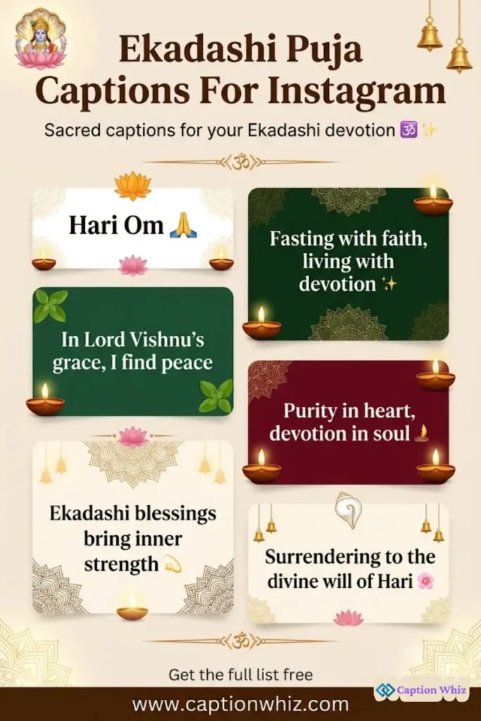 147+ Must-Have Ekadashi Puja Captions For Instagram That Spark Inspiration Quotes