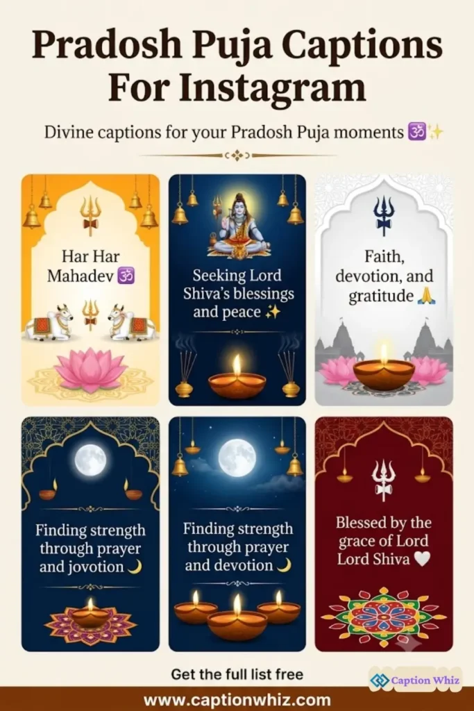135+ Essential Pradosh Puja Captions For Instagram and Inspiring Quotes to Shine