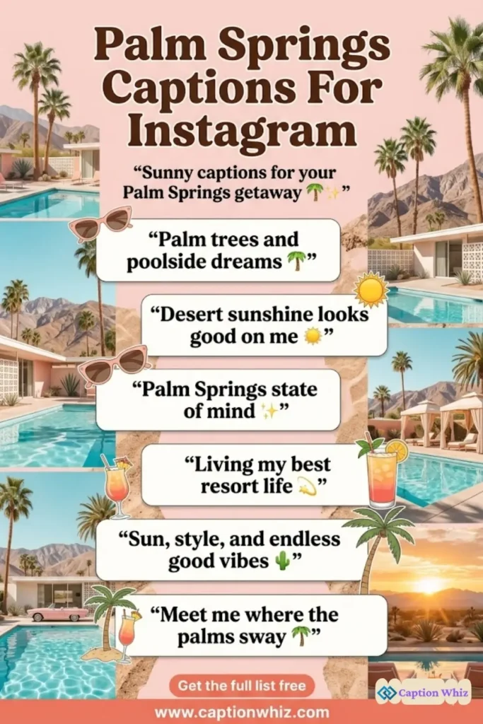 125+ Unforgettable Palm Springs Captions For Instagram and Quotes to Inspire Your Feed