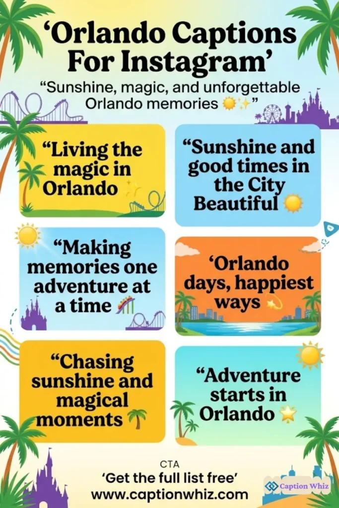 135+ Irresistible Orlando Captions For Instagram and Quotes That Spark Joy