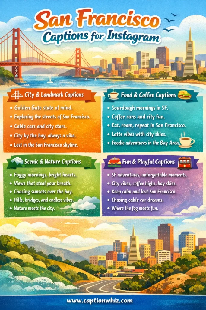 137+ Must-Have San Francisco Captions For Instagram and Quotes That Inspire Adventure