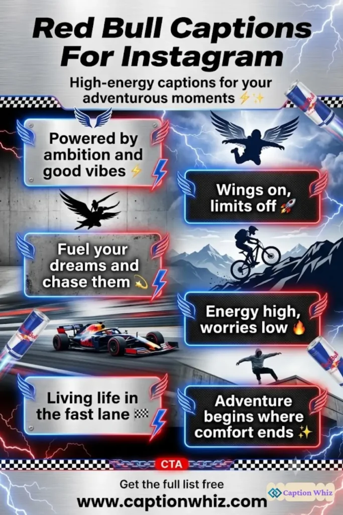 137+ Unforgettable Red Bull Captions For Instagram That Ignite Your Feed With Quotes