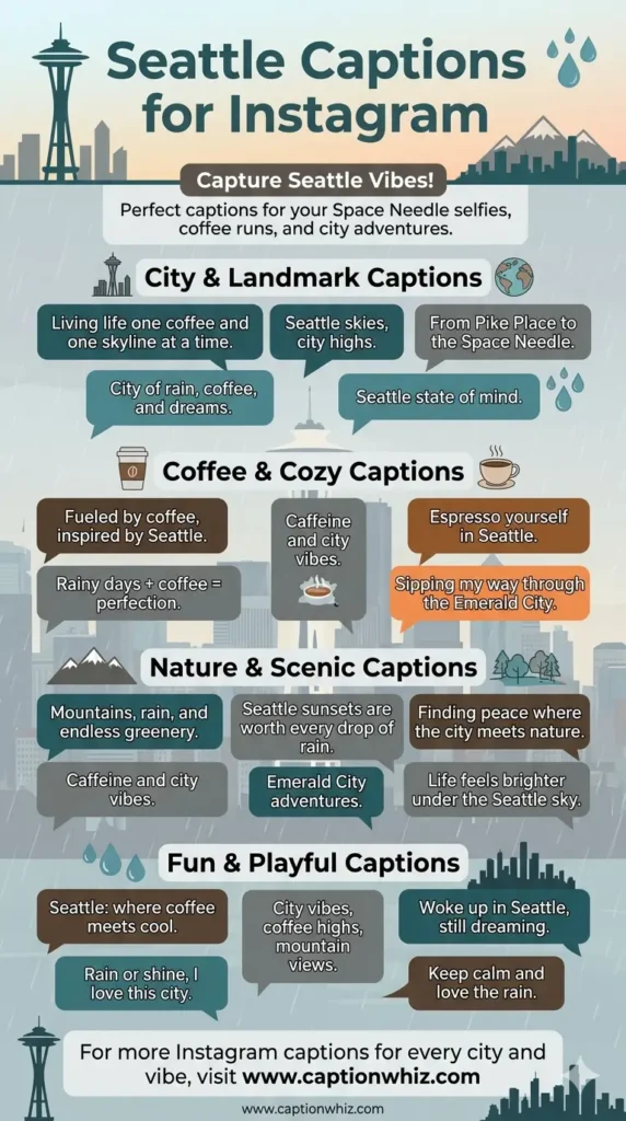 127+ Unforgettable Seattle Captions For Instagram That Spark Joy and Inspiration Quotes