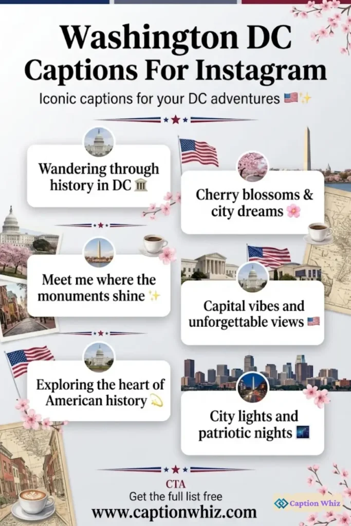 135+ Essential Washington DC Captions For Instagram and Quotes to Inspire Adventure