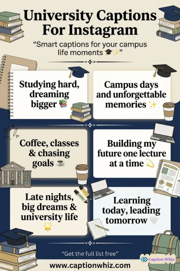 139+ Essential University Captions For Instagram and Quotes That Spark Engagement