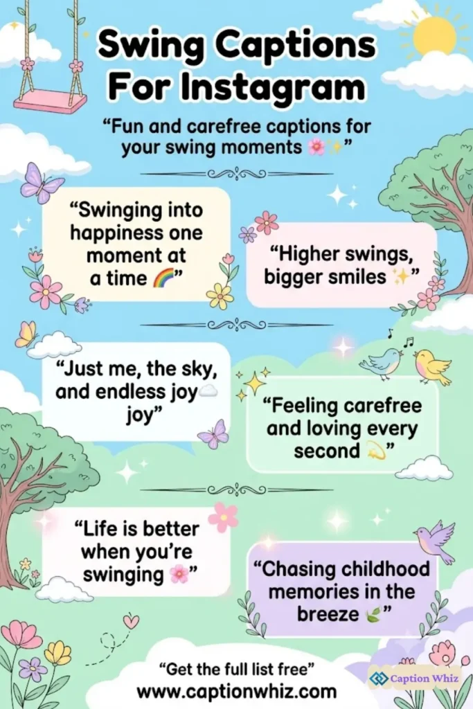 147+ Unforgettable Swing Captions For Instagram and Quotes That Spark Joy