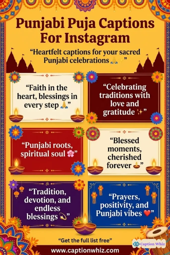 137+ Unforgettable Punjabi Puja Captions For Instagram and Quotes to Shine Bright