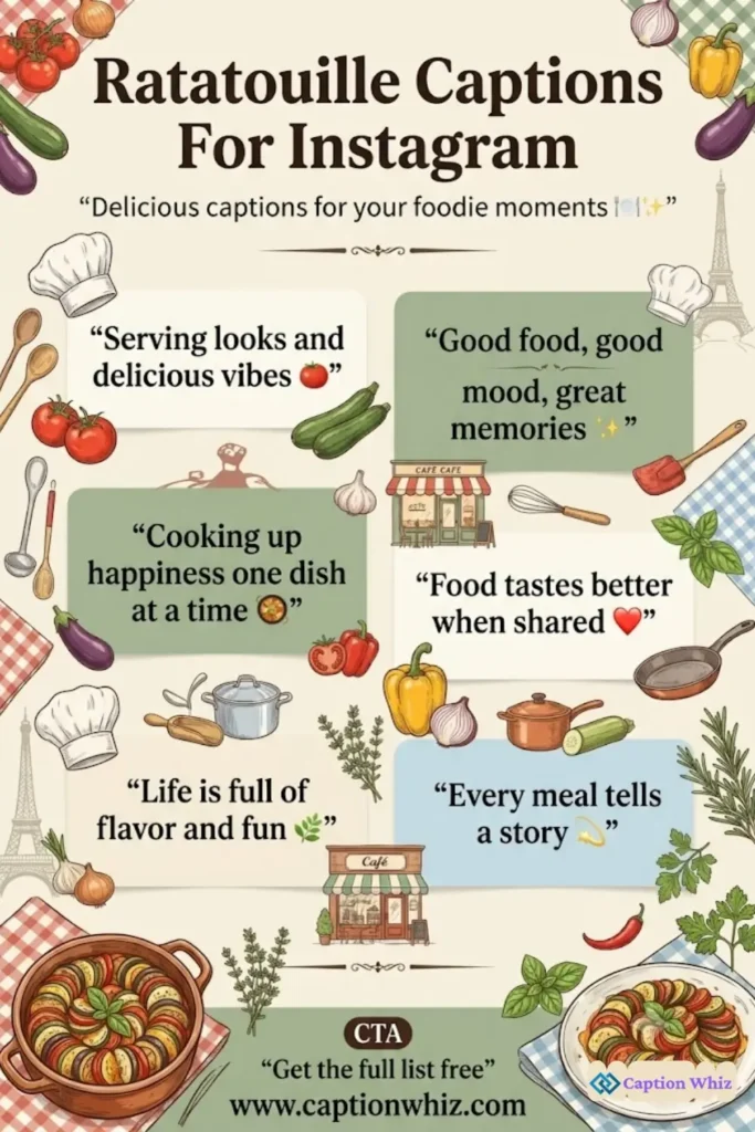 129+ Irresistible Ratatouille Captions For Instagram and Quotes to Spark Joy
