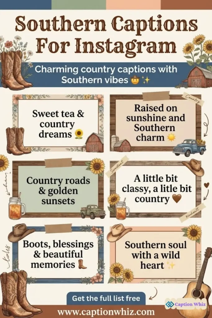 145+ Essential Southern Captions For Instagram and Quotes That Capture the Heart