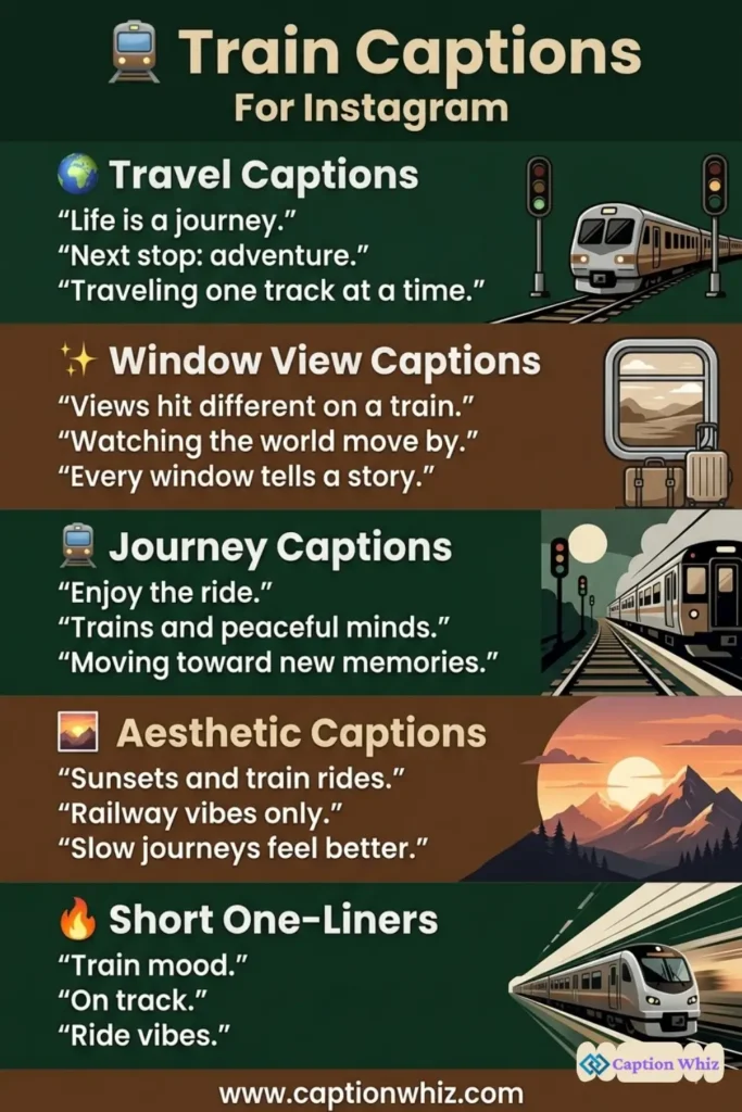 125+ Must-Have Train Captions For Instagram and Quotes to Boost Your Engagement