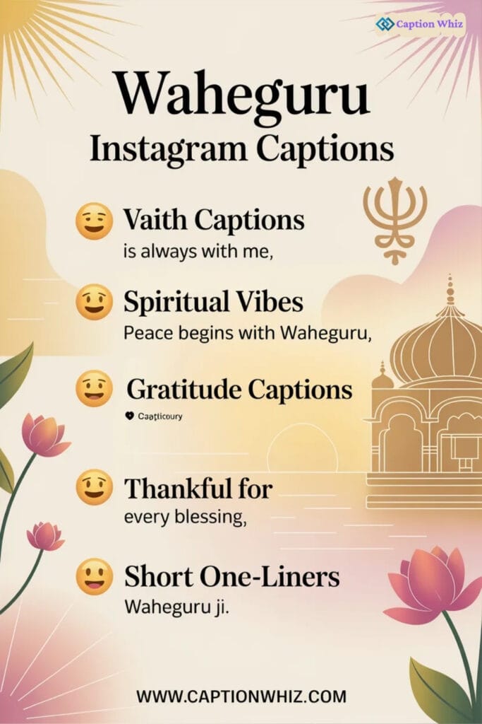 127+ Powerful Waheguru Captions For Instagram and Quotes to Inspire Your Spirit